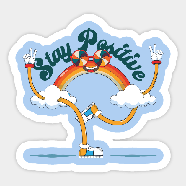 Stay Positive Sticker by HarlinDesign